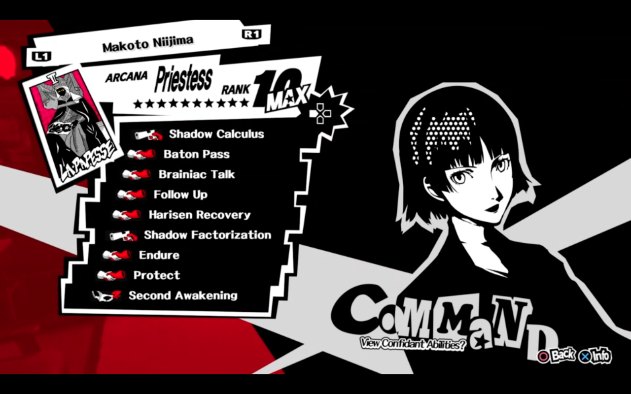 Persona 5 Royal Makoto Niijima (Priestess) Confidant Guide